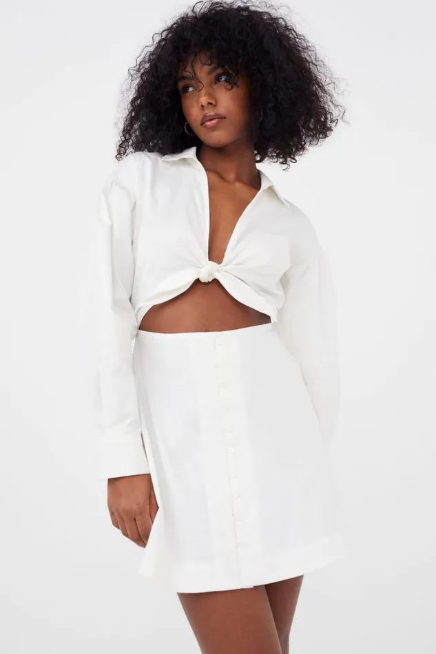 Women Dresses For Love and Lemons Jocelyn Mini Dress White