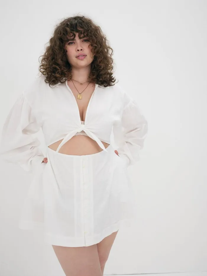 Women Dresses For Love and Lemons Jocelyn Mini Dress White