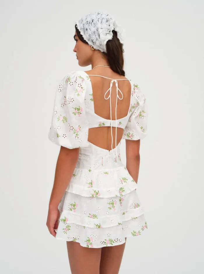 Women Dresses For Love and Lemons Kinsley Mini Dress White