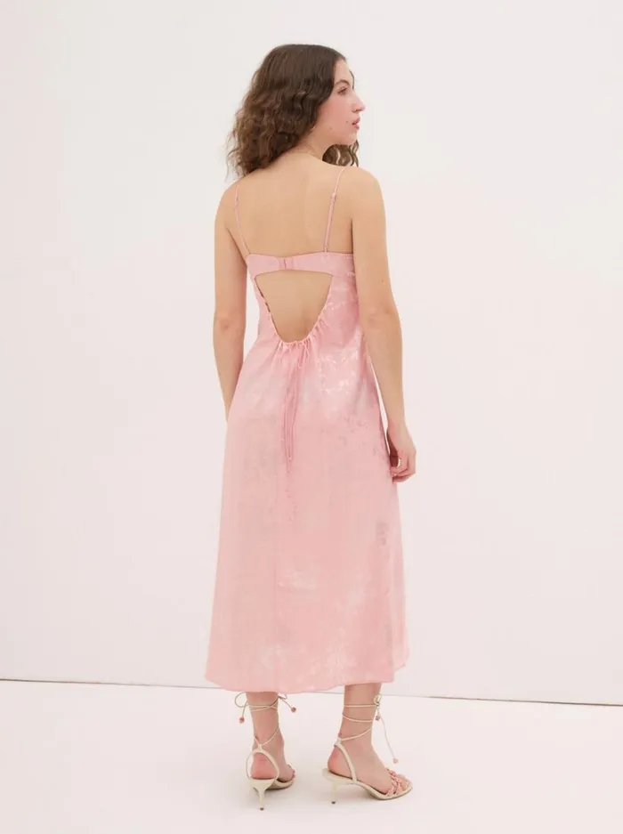 Women Dresses For Love and Lemons Lola Midi Slip Dress Pink Women Dresses For Love and Lemons Lola Midi Slip Dress Pink