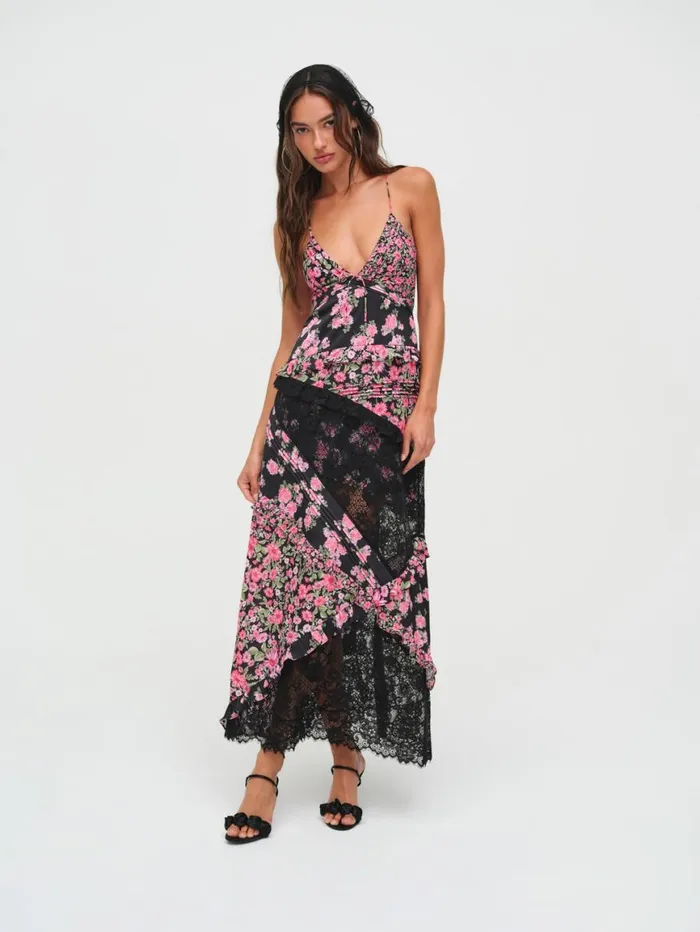 Women Dresses For Love and Lemons Rosalyn Maxi Dress Black