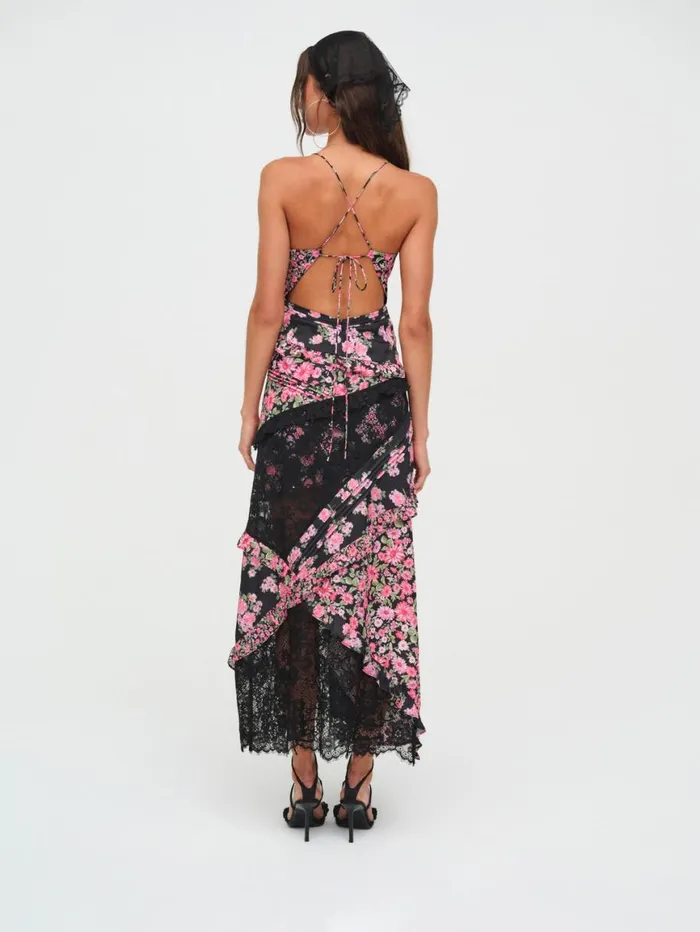 Women Dresses For Love and Lemons Rosalyn Maxi Dress Black