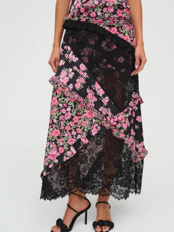 Women Dresses For Love and Lemons Rosalyn Maxi Dress Black