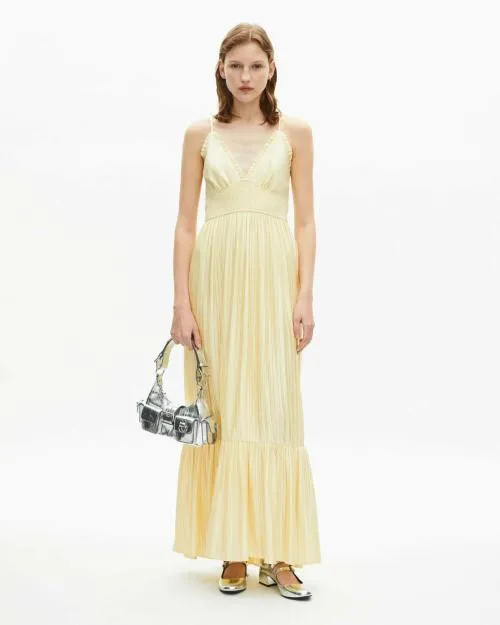 Women Dresses The Kooples Long Yellow Dress Yellow