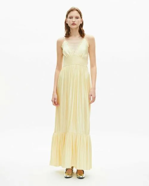 Women Dresses The Kooples Long Yellow Dress Yellow