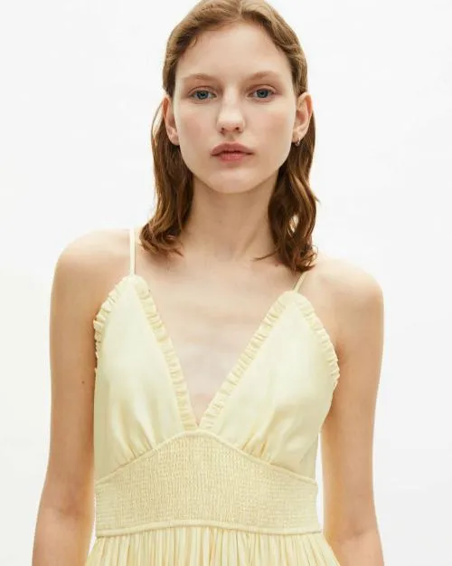 Women Dresses The Kooples Long Yellow Dress Yellow