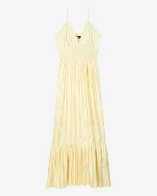Women Dresses The Kooples Long Yellow Dress Yellow