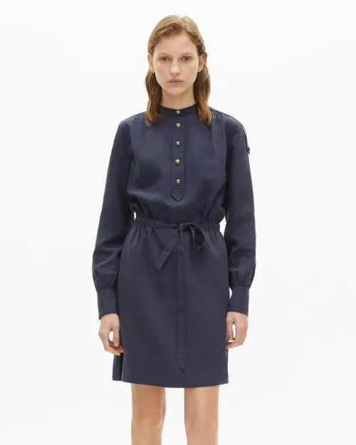 Women Dresses The Kooples Short Navy Blue Dress Navy