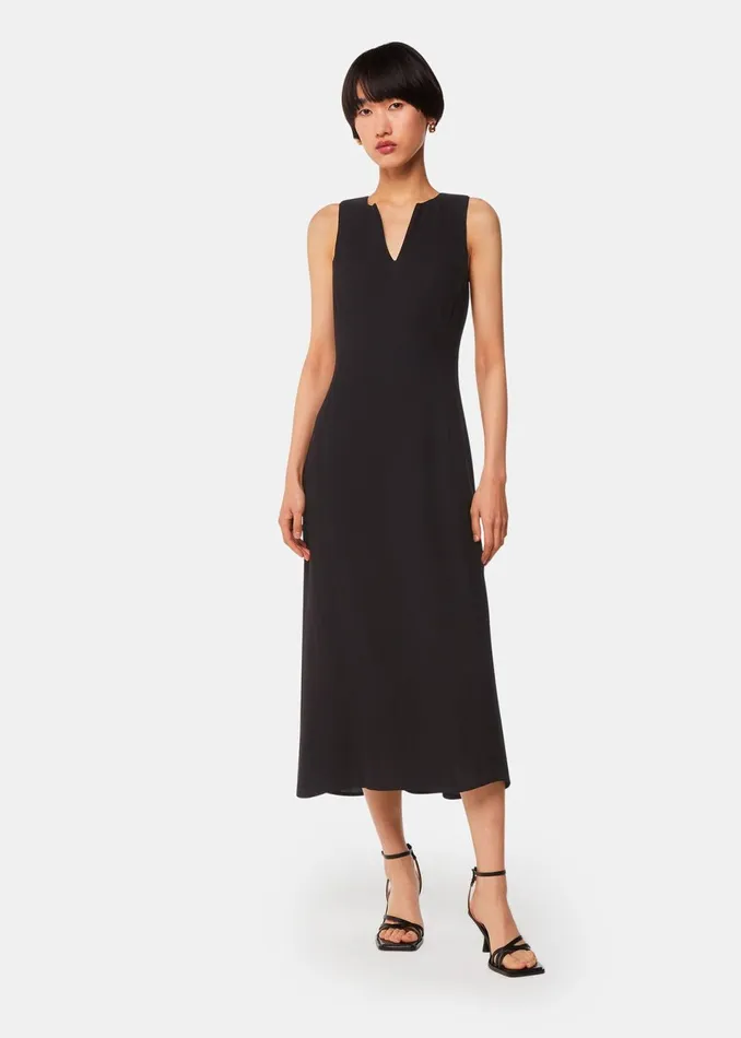 Women Dresses Whistles Black Alexia Midi Dress