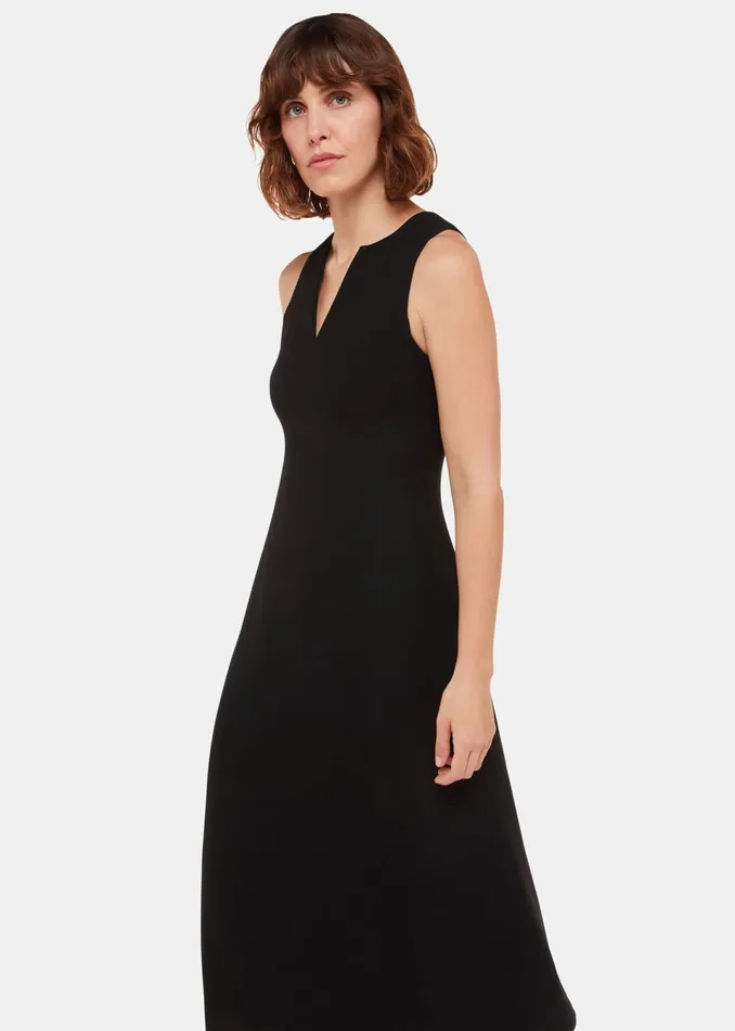 Women Dresses Whistles Black Alexia Midi Dress