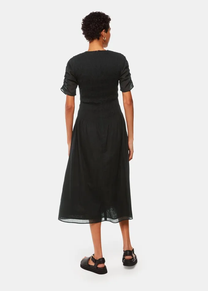 Women Dresses Whistles Black Avery Smocked Dress