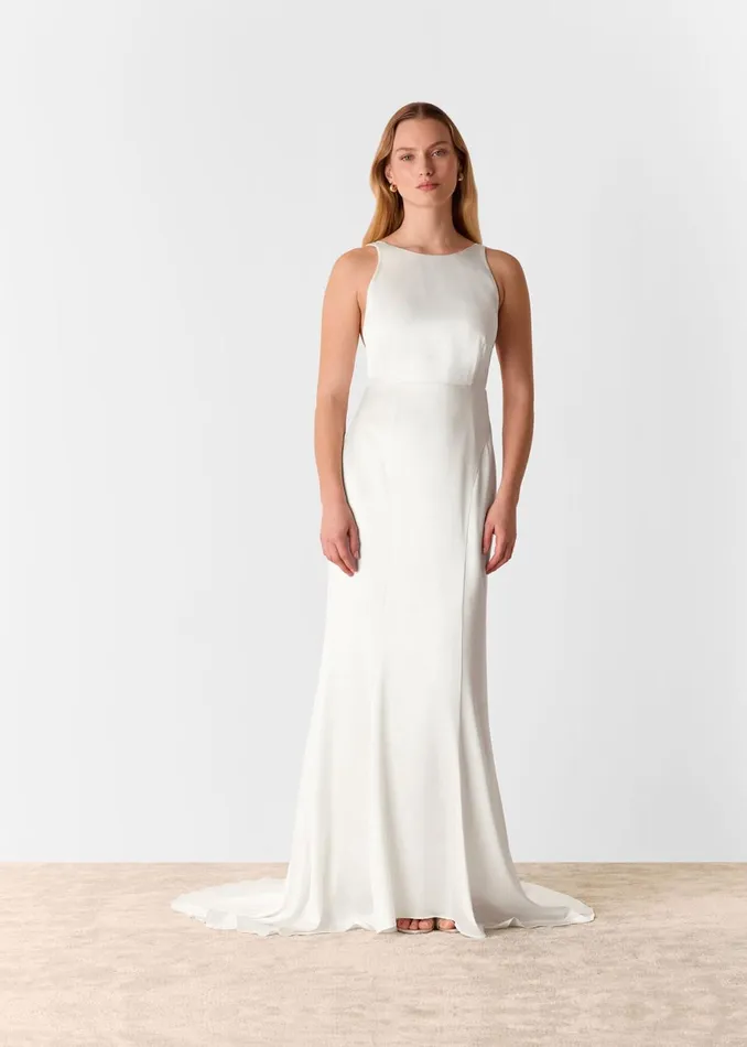 Women Dresses Whistles Ivory Lina Satin Wedding Dress
