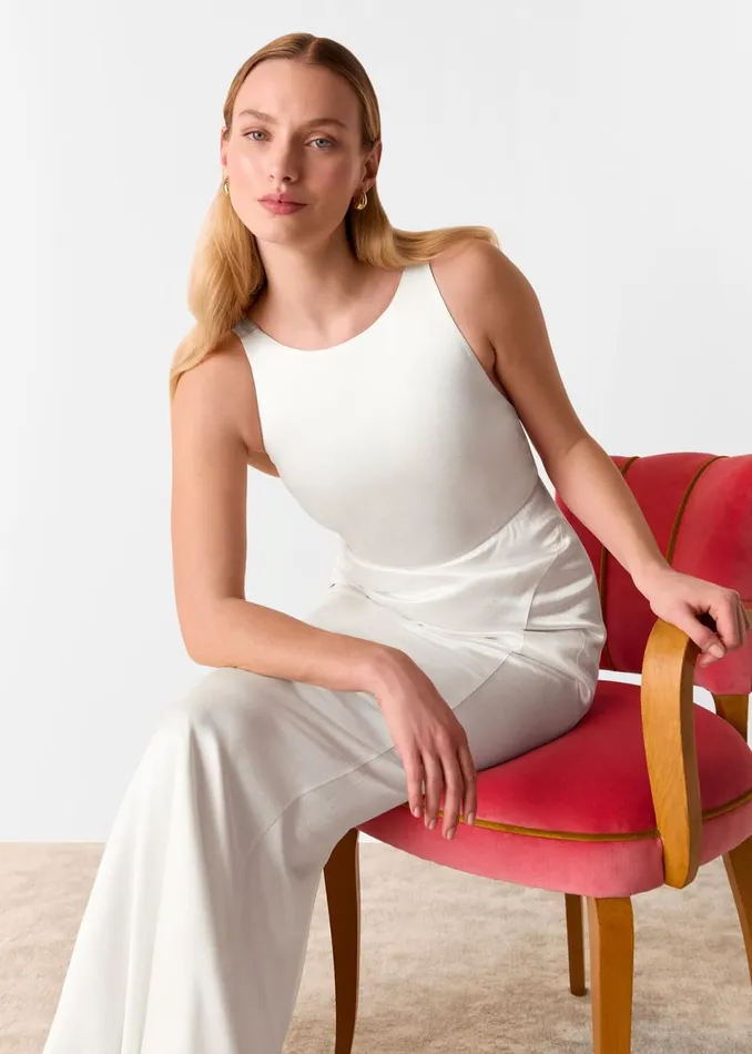 Women Dresses Whistles Ivory Lina Satin Wedding Dress