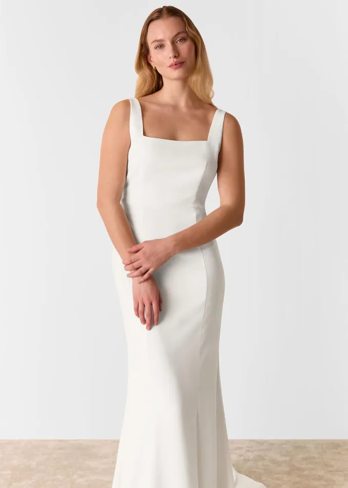 Women Dresses Whistles Ivory Mia Square Neck Wedding Dress