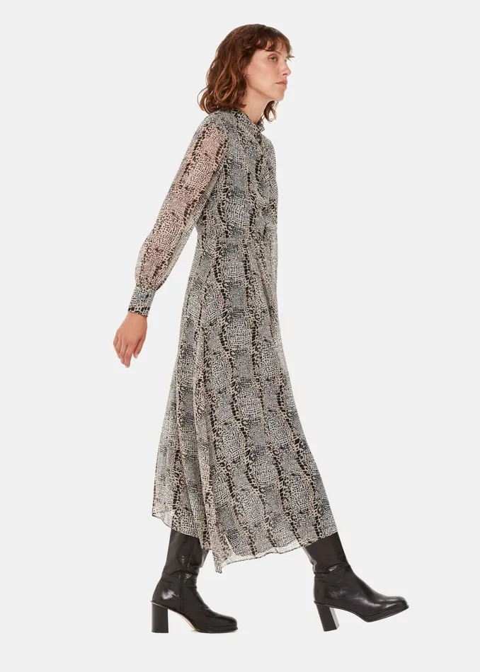 Women Dresses Whistles Multicolour Optical Snake Meg Dress
