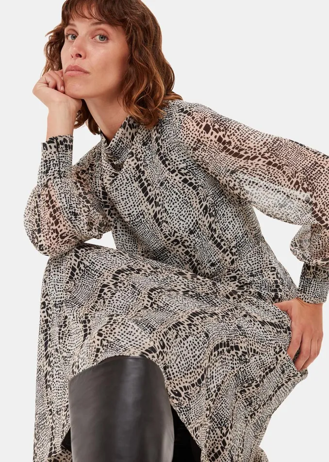 Women Dresses Whistles Multicolour Optical Snake Meg Dress
