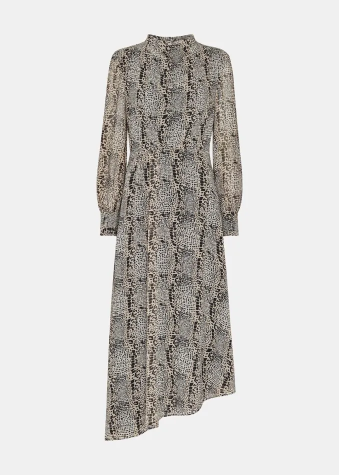 Women Dresses Whistles Multicolour Optical Snake Meg Dress
