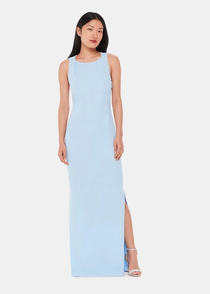 Women Dresses Whistles Pale Blue Tie Back Maxi Dress