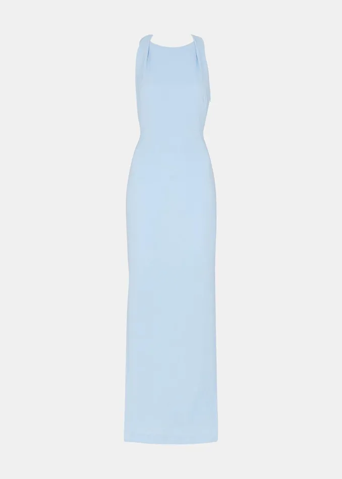 Women Dresses Whistles Pale Blue Tie Back Maxi Dress