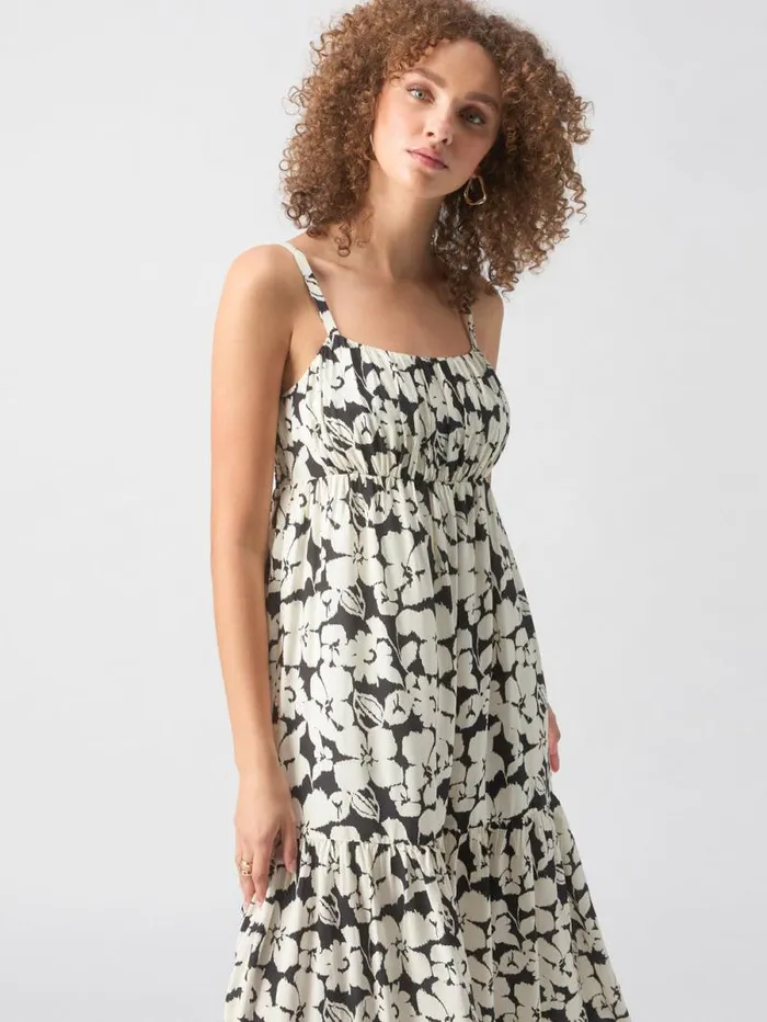 Women Dropped Seam Maxi Dress Echo Blooms Sanctuary Clothing Dresses and Jumpsuits