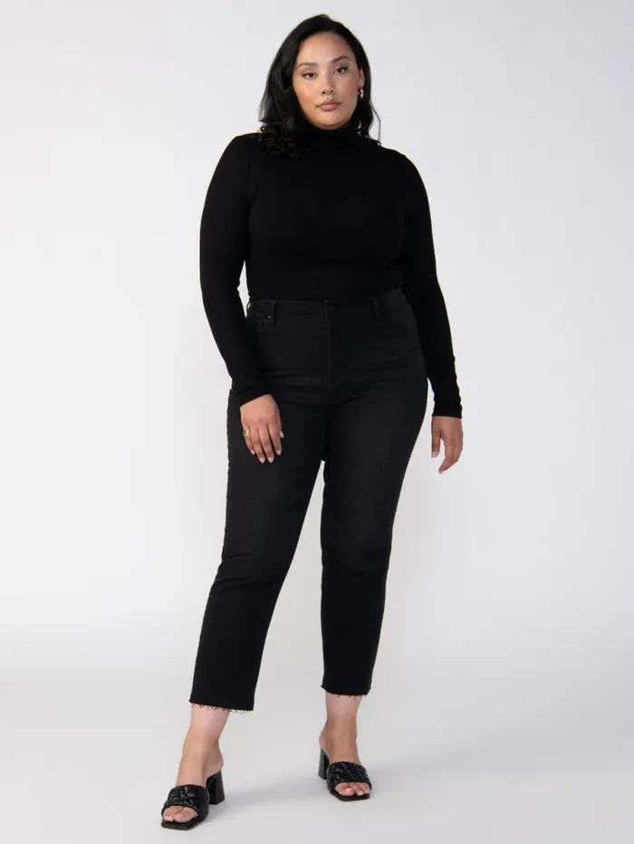 Women Essential Turtleneck Top Black Inclusive Collection Sanctuary Clothing Inclusive