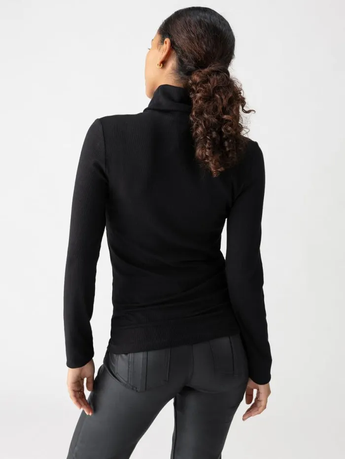 Women Essential Turtleneck Top Black Sanctuary Clothing Sweaters and Cardis Women Essential Turtleneck Top Black Sanctuary Clothing Sweaters and Cardis