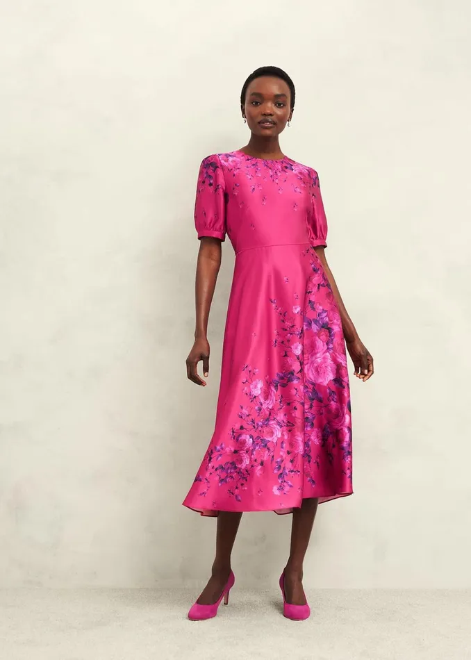 Women Evangeline Dress Pink Multi Hobbs Dresses and Jumpsuits