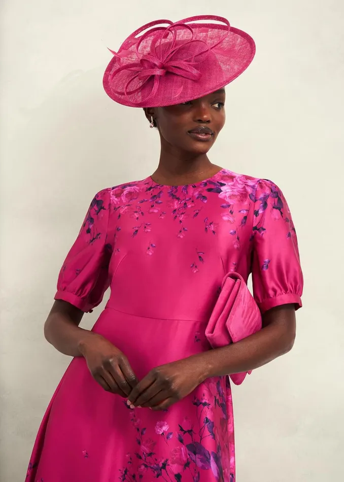 Women Evangeline Dress Pink Multi Hobbs Dresses and Jumpsuits