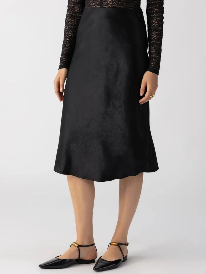 Women Everyday MidRise Maxi Skirt Black Sanctuary Clothing Skirts