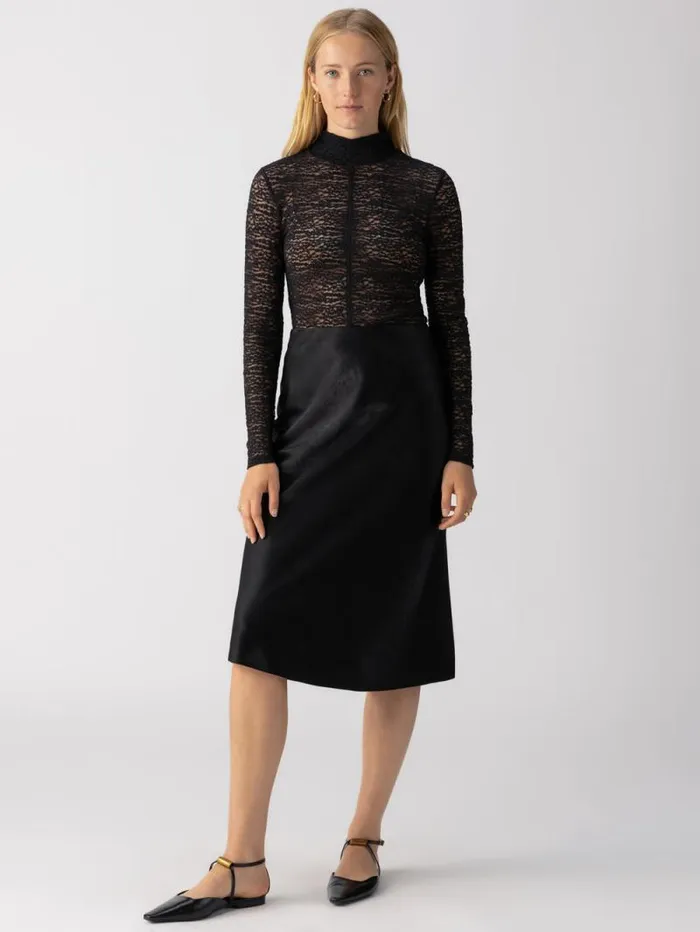 Women Everyday MidRise Maxi Skirt Black Sanctuary Clothing Skirts
