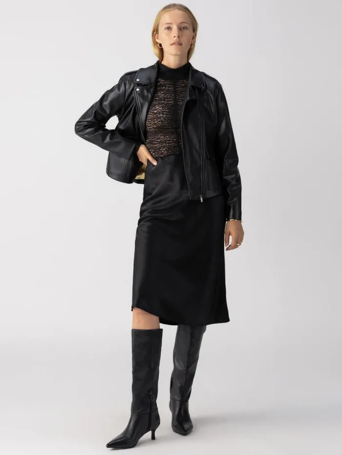 Women Everyday MidRise Maxi Skirt Black Sanctuary Clothing Skirts