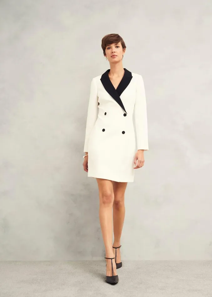 Women Exbury Dress Ivory Black Hobbs Dresses and Jumpsuits