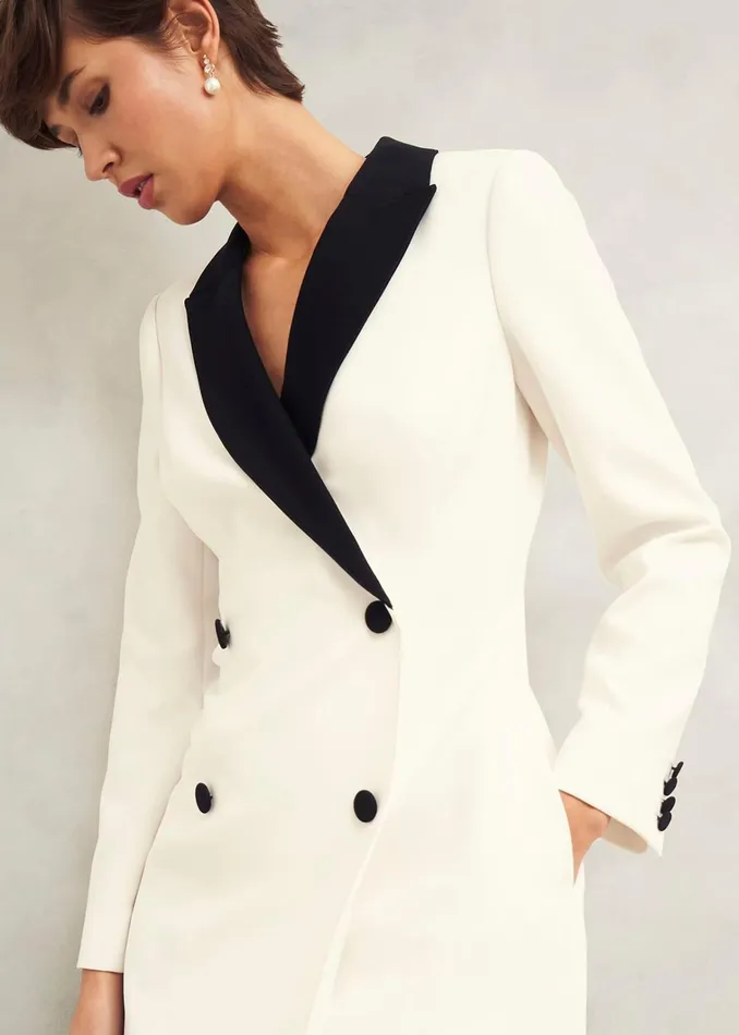 Women Exbury Dress Ivory Black Hobbs Dresses and Jumpsuits