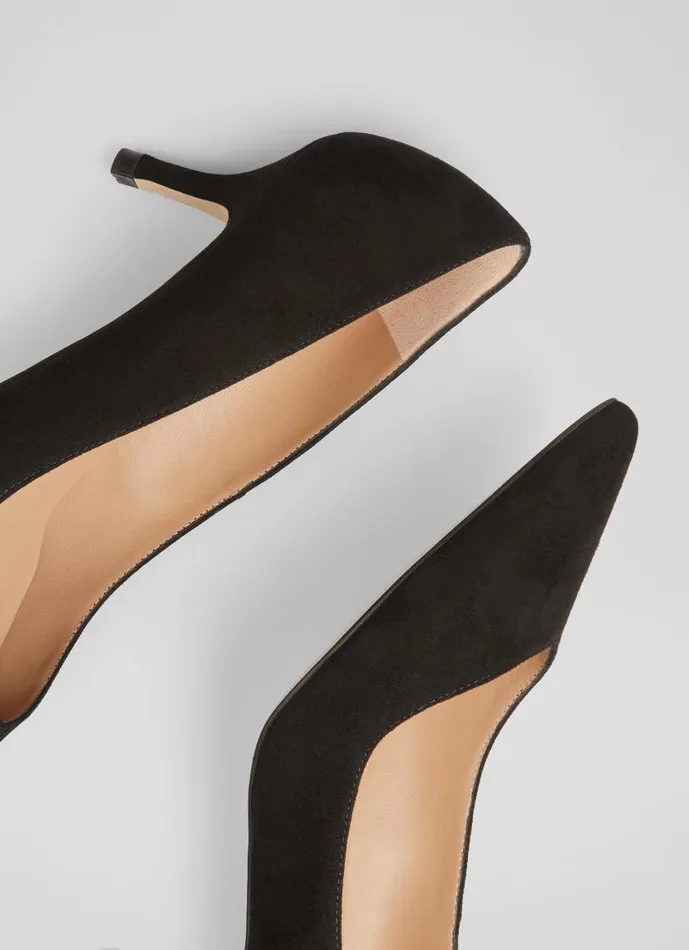 Women Farah Black Suede Asymmetric Kitten Heel Courts Black LKBennett Court Shoes Women Farah Black Suede Asymmetric Kitten Heel Courts Black LKBennett Court Shoes