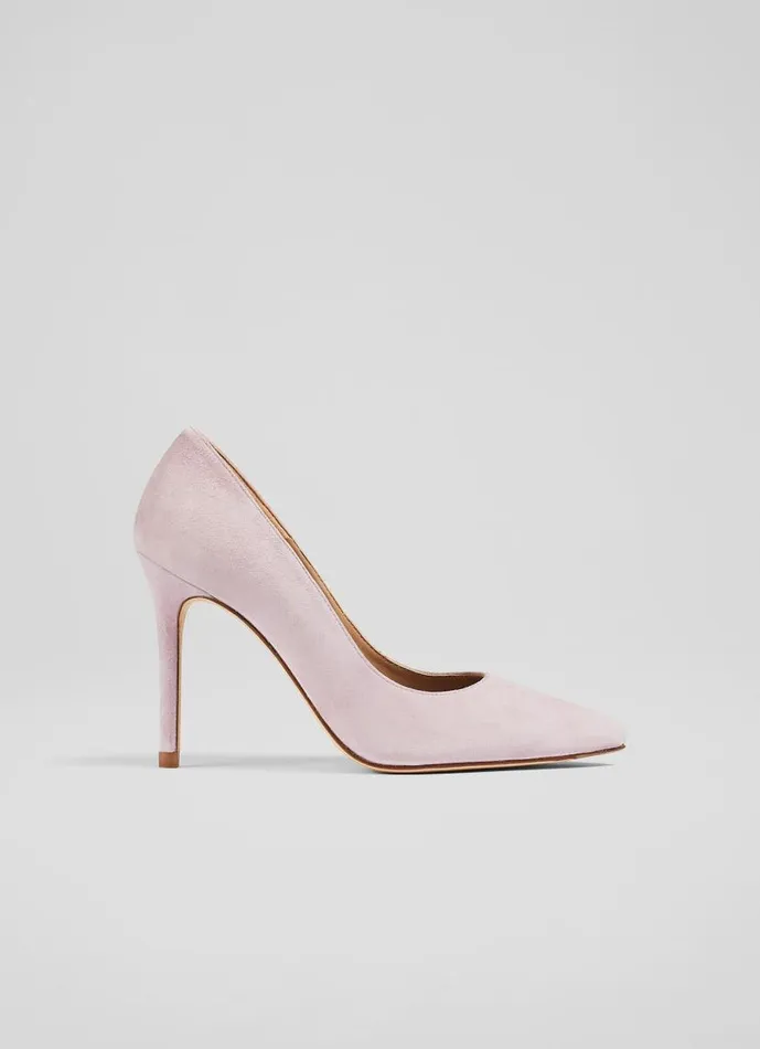 Women Fern Lilac Suede Pointed Toe Courts Purple LKBennett Court Shoes