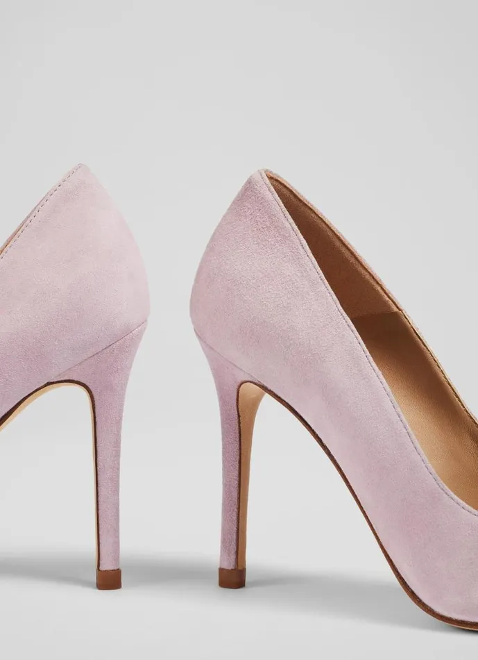 Women Fern Lilac Suede Pointed Toe Courts Purple LKBennett Court Shoes Women Fern Lilac Suede Pointed Toe Courts Purple LKBennett Court Shoes