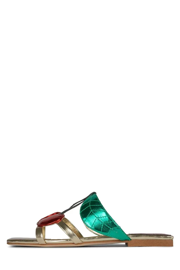 Women Flat Jeffrey Campbell CEREZA Gold Multi