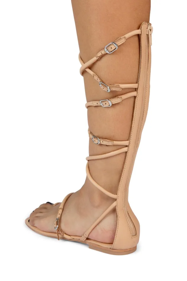 Women Flat Jeffrey Campbell GLADIA Tan Suede