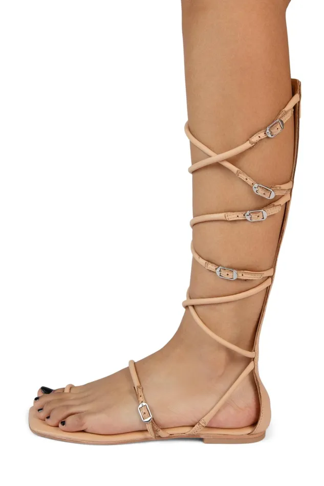 Women Flat Jeffrey Campbell GLADIA Tan Suede