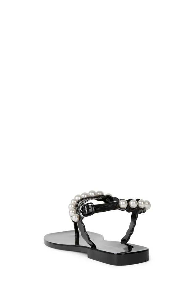 Women Flat Jeffrey Campbell PEARLESQUE Natural Shiny
