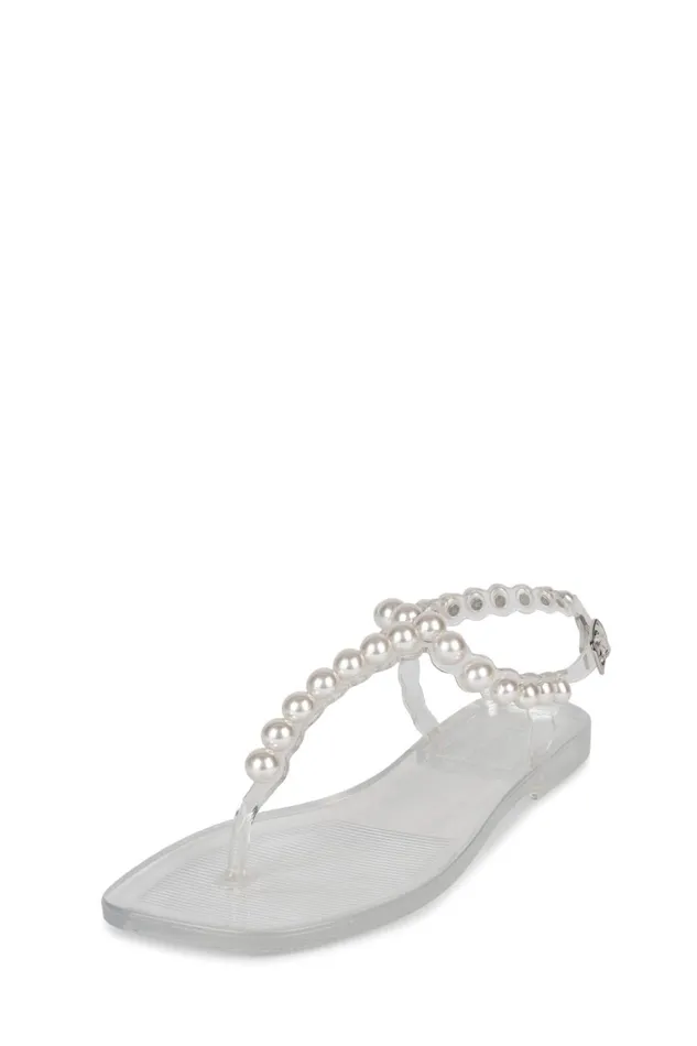 Women Flat Jeffrey Campbell PEARLESQUE Natural Shiny
