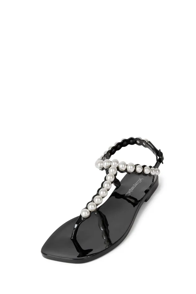Women Flat Jeffrey Campbell PEARLESQUE Natural Shiny