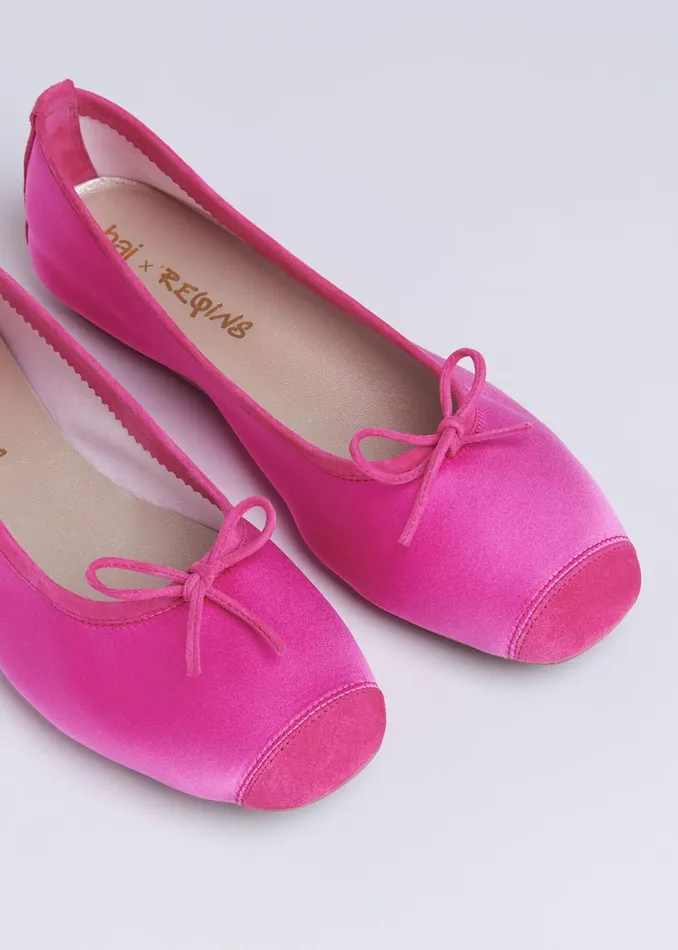 Women Flat Shoes Whistles Pink Hai Ballerina Pump