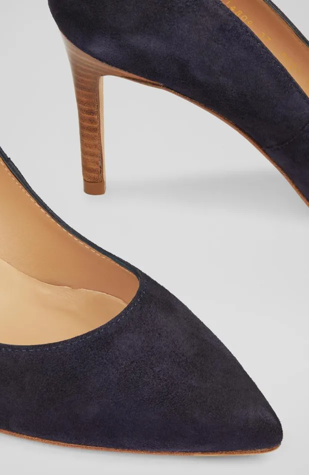 Women Floret Navy Suede Pointed Toe Courts Navy LKBennett Court Shoes Women Floret Navy Suede Pointed Toe Courts Navy LKBennett Court Shoes