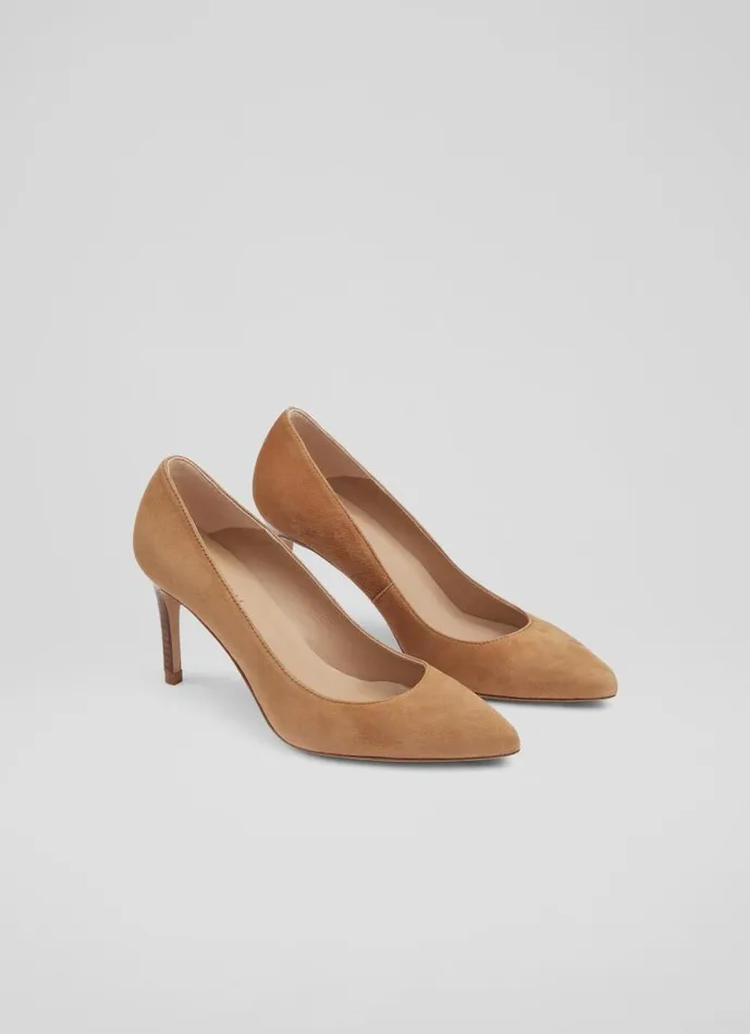 Women Floret Nutmeg Suede Pointed Toe Courts Brown LKBennett Court Shoes Women Floret Nutmeg Suede Pointed Toe Courts Brown LKBennett Court Shoes