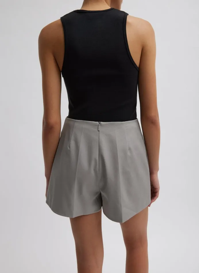 Women Fundamentals Tibi Ribbed TShirt Tank Black