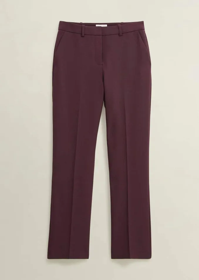 Women Gerrie Straight Trousers Malbec Purple Hobbs Trousers