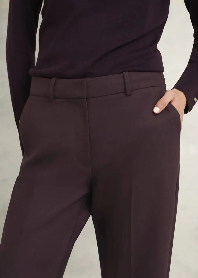 Women Gerrie Straight Trousers Malbec Purple Hobbs Trousers
