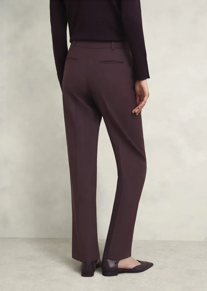 Women Gerrie Straight Trousers Malbec Purple Hobbs Trousers