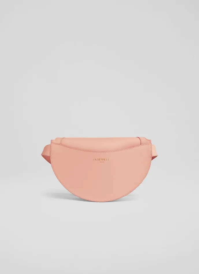 Women Greta Pink Leather CrossBody Bag LKBennett CrossBody Bags
